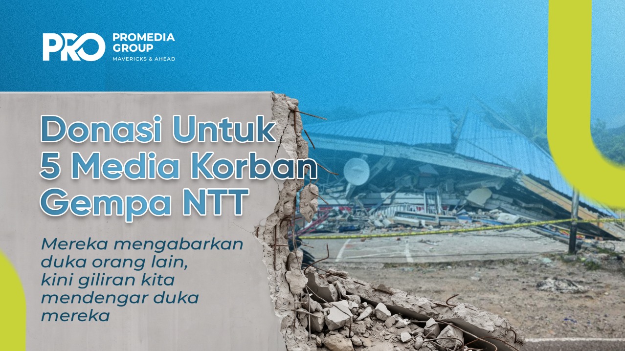 Bantuan pada media korban gempa NTT